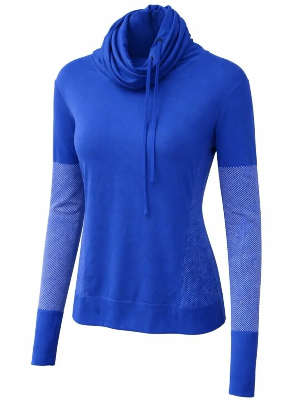 Nike Dri Fit Pullover Women’s XS Infinity Funnel Neck Long Sleeve Blue Running